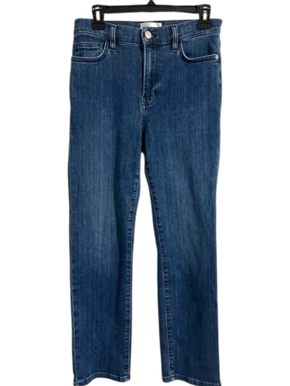 Frame Le High Straight Jeans Blue 28
